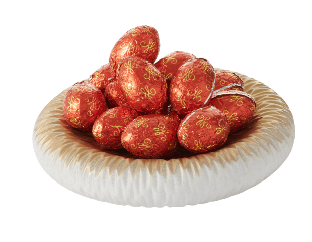 Petits Oeufs (Rouge) - Praliné & chocolat noir (Sachet 100g)