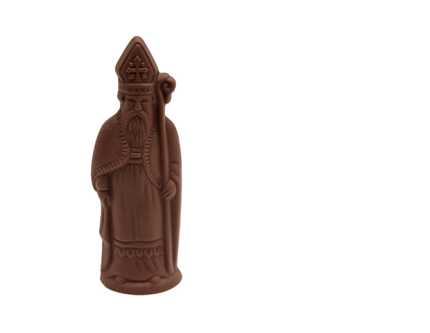 Saint-Nicolas en chocolat au lait (garni)