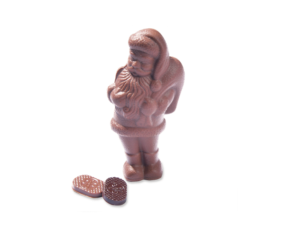 Santa Claus filled with milk chocolate (Small model)