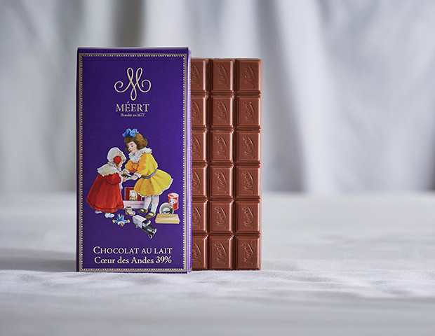 Tablette De Chocolat Lait Coeur Des Andes 39%