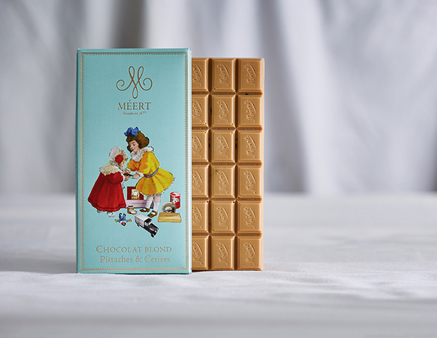 Pistachio & Tart Cherry Blonde Chocolate Bar