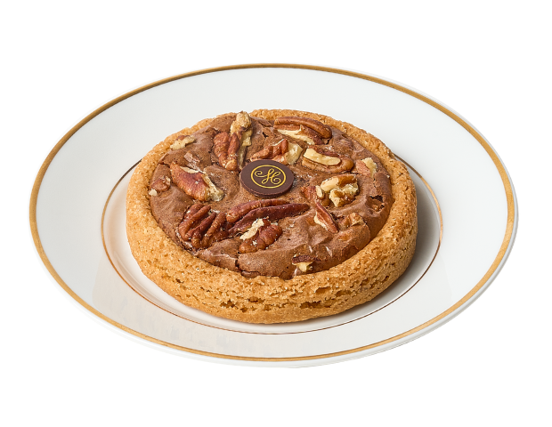 Sablé vanille, brownie et pécan